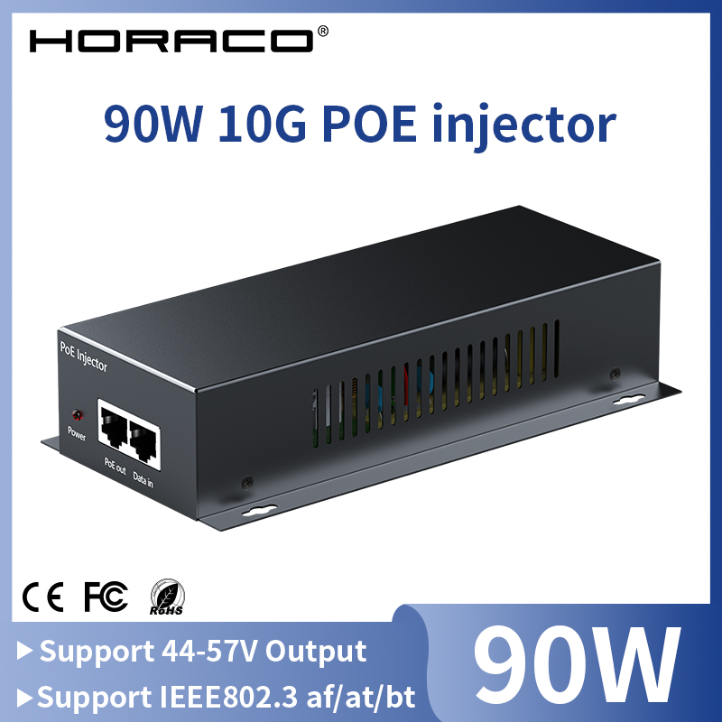 Power Over Ethernet - Injektor PoE 90W 10G IEEE 802.3af