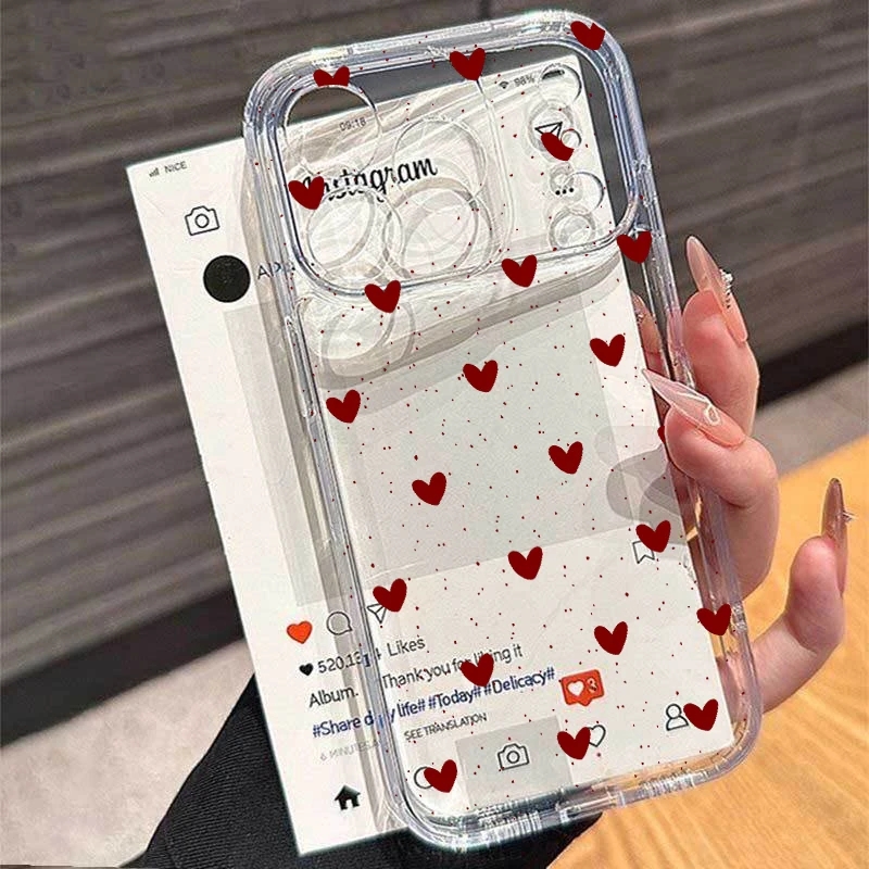 Receipt Printer Thermal - Casing Ponsel Polkadot Pita Hati Cinta