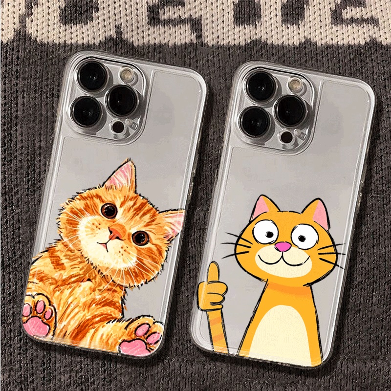 Casing Telepon Kucing Oranye K - Receipt Printer Thermal ulasan dan harga